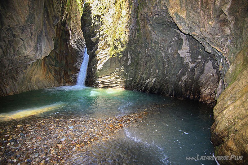 Купель у Свирского водопада.