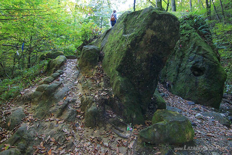 Здесь можно подняться на дольмен.