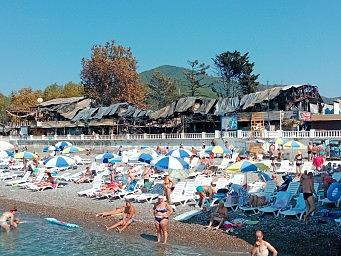 Пожар на пляже Гренада в сентябре 2017 года