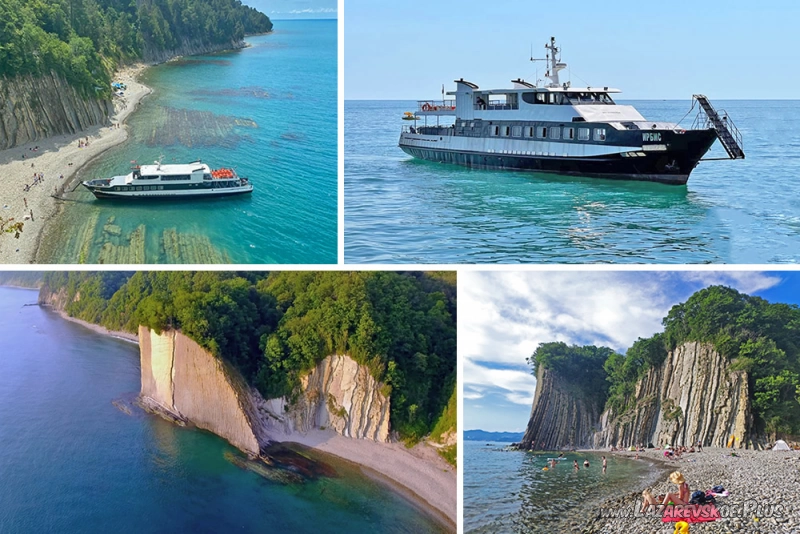 Морская прогулка на теплоходе к скале Киселева